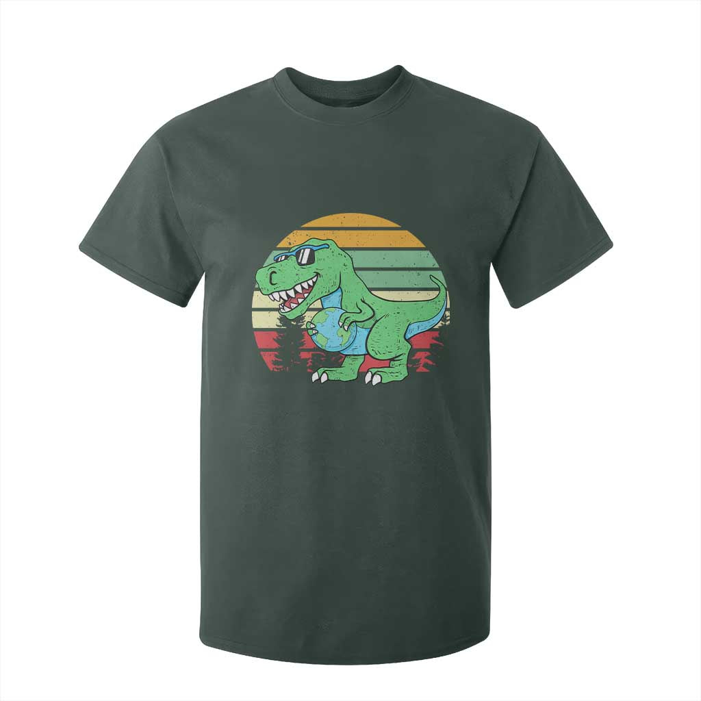 Funny Earth Day Dinosaur Lover T Shirt For Kid Save The Planet