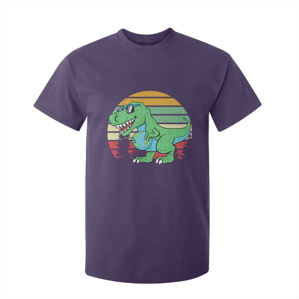 Funny Earth Day Dinosaur Lover T Shirt For Kid Save The Planet