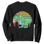 Funny Earth Day Dinosaur Lover Sweatshirt Save The Planet