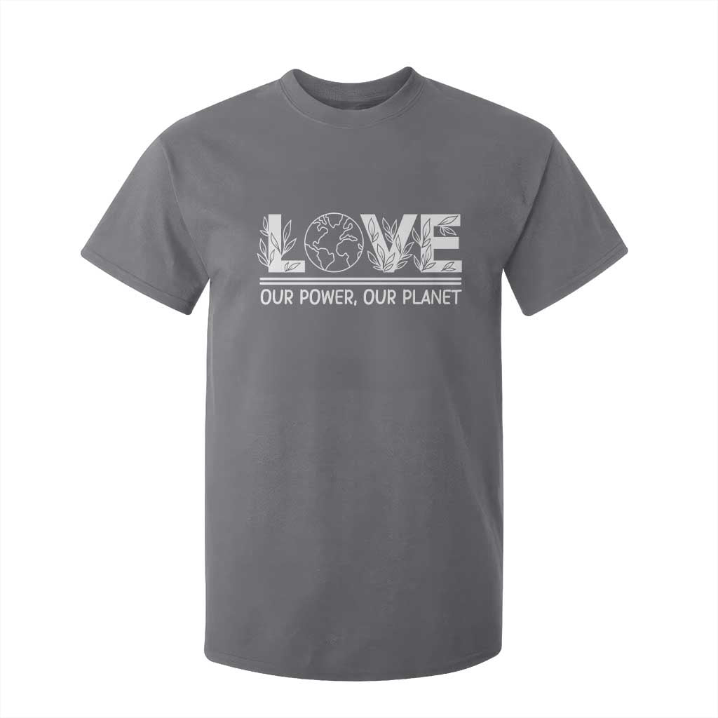 Our Power Our Planet T Shirt For Kid Earth Day Eco Friendly
