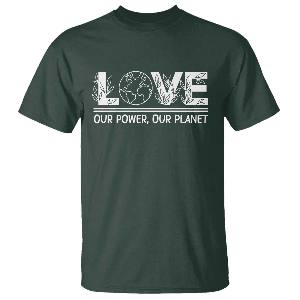Our Power Our Planet T Shirt Earth Day Eco Friendly