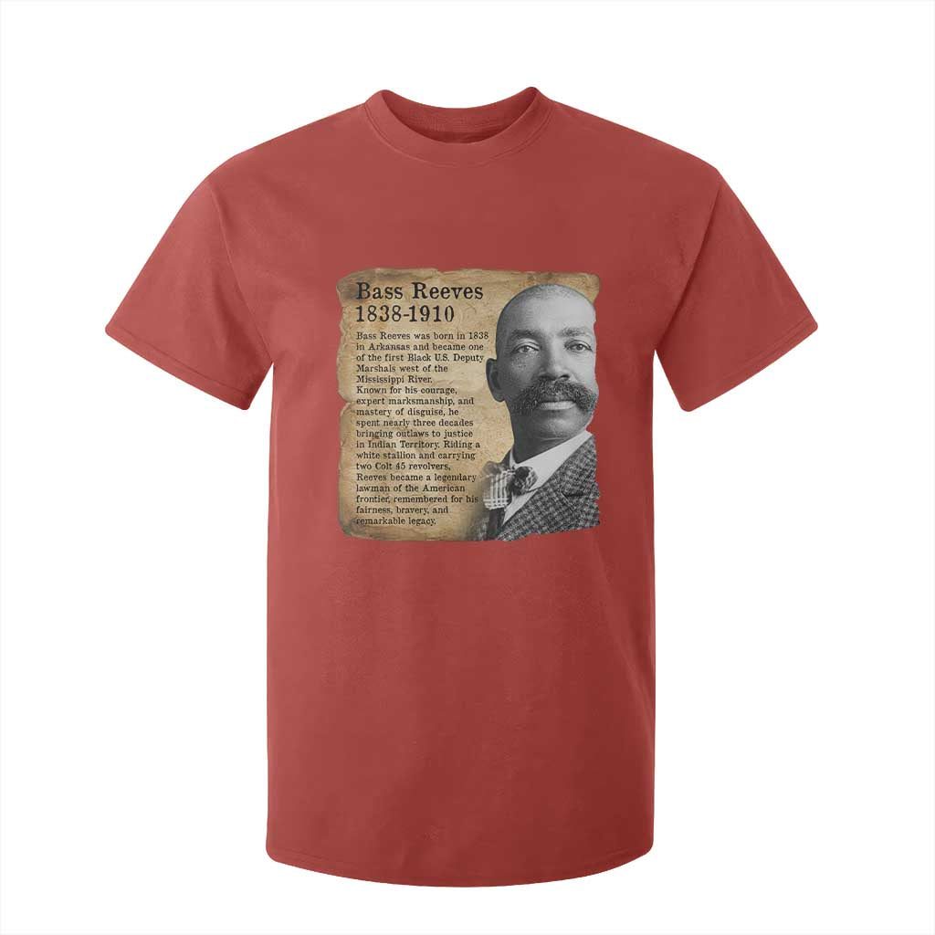 Vintage Newspaper Bass Reeves Wild West T Shirt For Kid Legendary Black US Deputy Marshal History