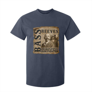 Vintage Newspaper Bass Reeves First Black Deputy US Marshal T Shirt For Kid Gun Fighter Wild West History