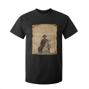 Vintage Newspaper Bass Reeves US Marshal T Shirt For Kid Legendary Black Deputy Wild West History