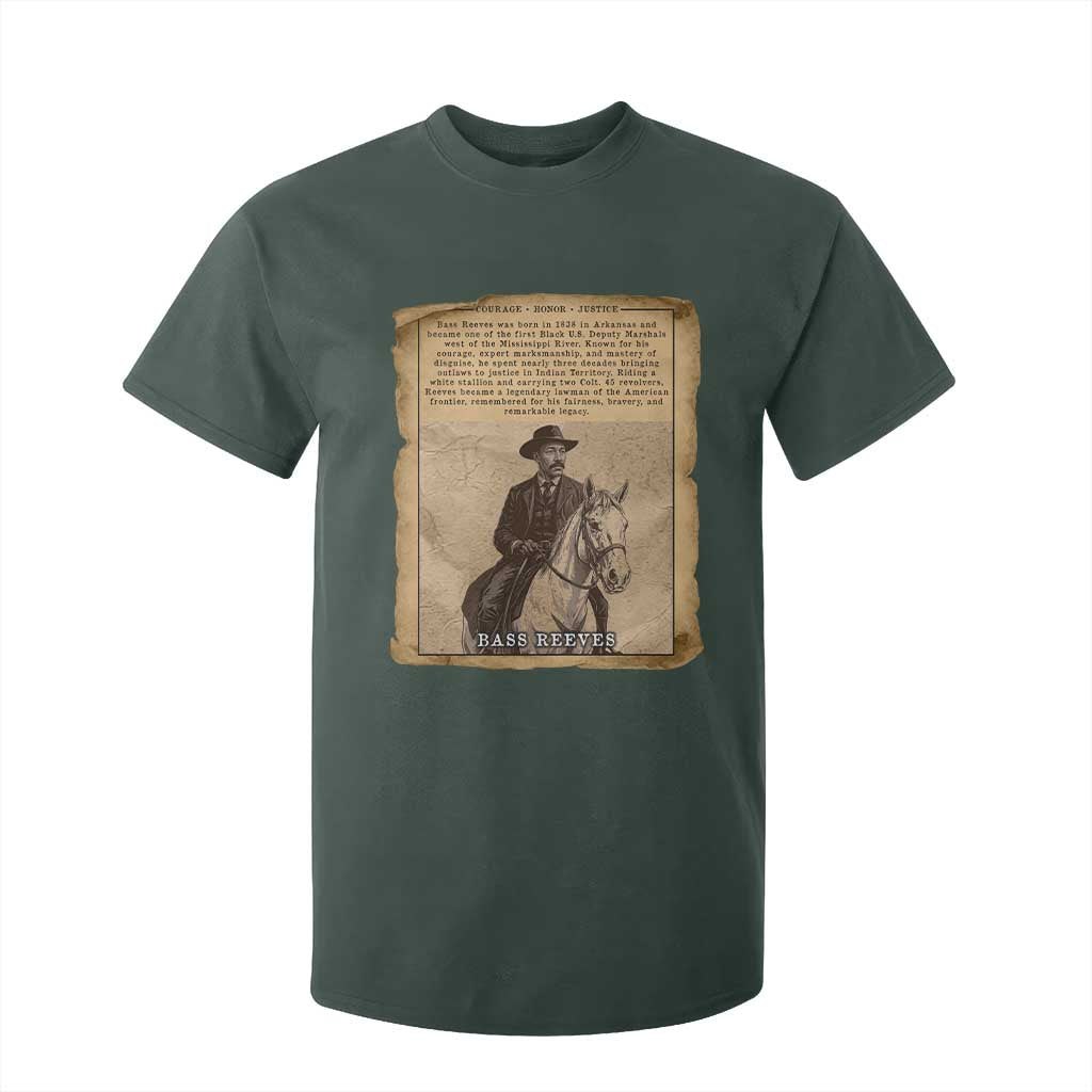 Vintage Newspaper Bass Reeves US Marshal T Shirt For Kid Legendary Black Deputy Wild West History