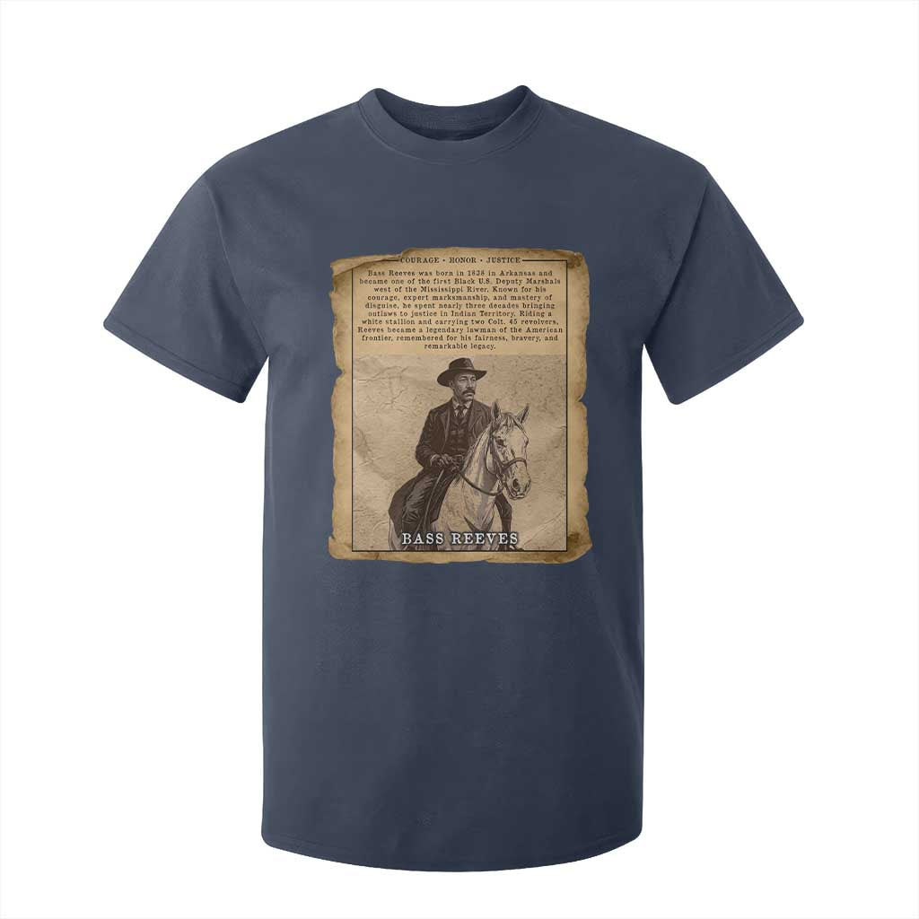 Vintage Newspaper Bass Reeves US Marshal T Shirt For Kid Legendary Black Deputy Wild West History