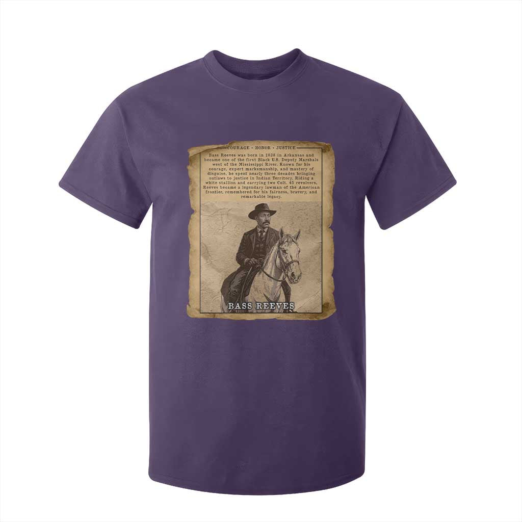 Vintage Newspaper Bass Reeves US Marshal T Shirt For Kid Legendary Black Deputy Wild West History