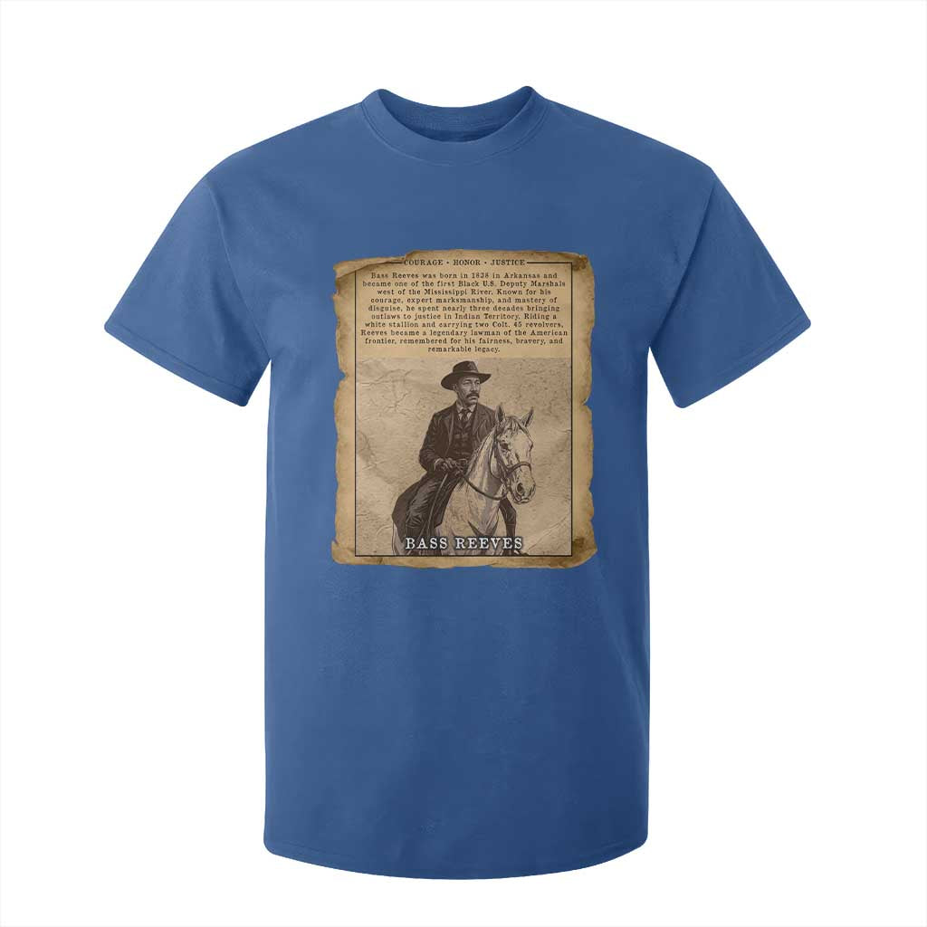 Vintage Newspaper Bass Reeves US Marshal T Shirt For Kid Legendary Black Deputy Wild West History