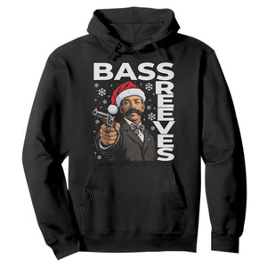 Bass Reeves Christmas Deputy US Marshal Santa Hat Hoodie Wild West History Holiday Gift