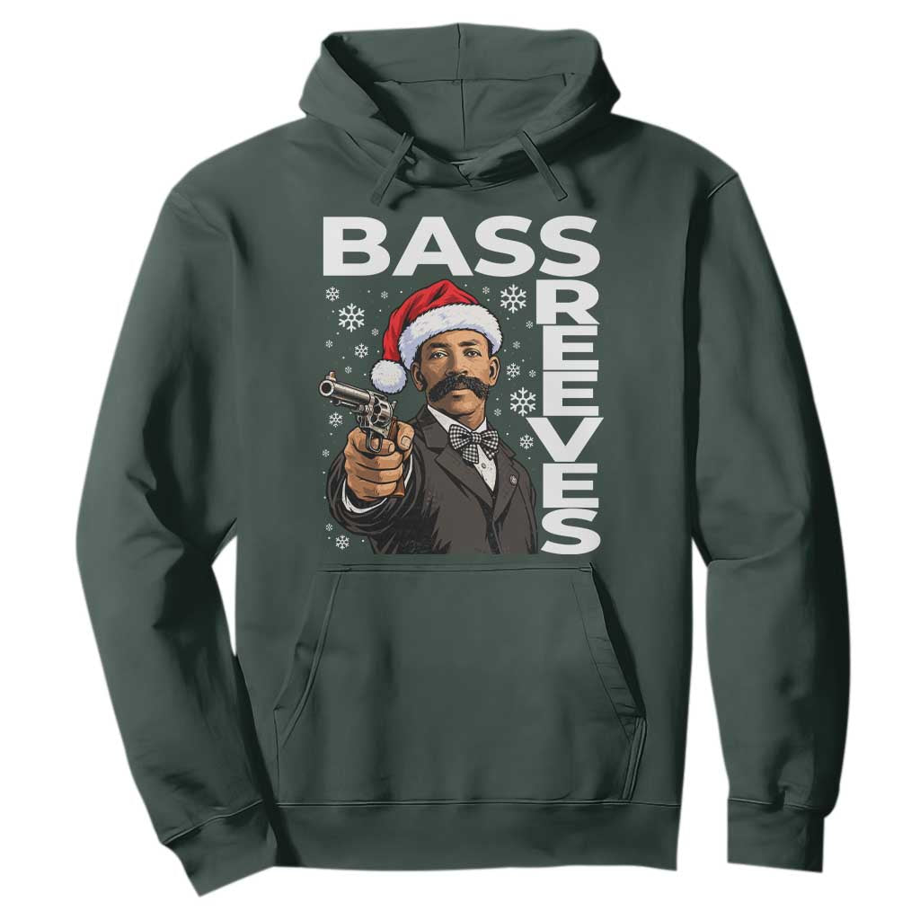 Bass Reeves Christmas Deputy US Marshal Santa Hat Hoodie Wild West History Holiday Gift