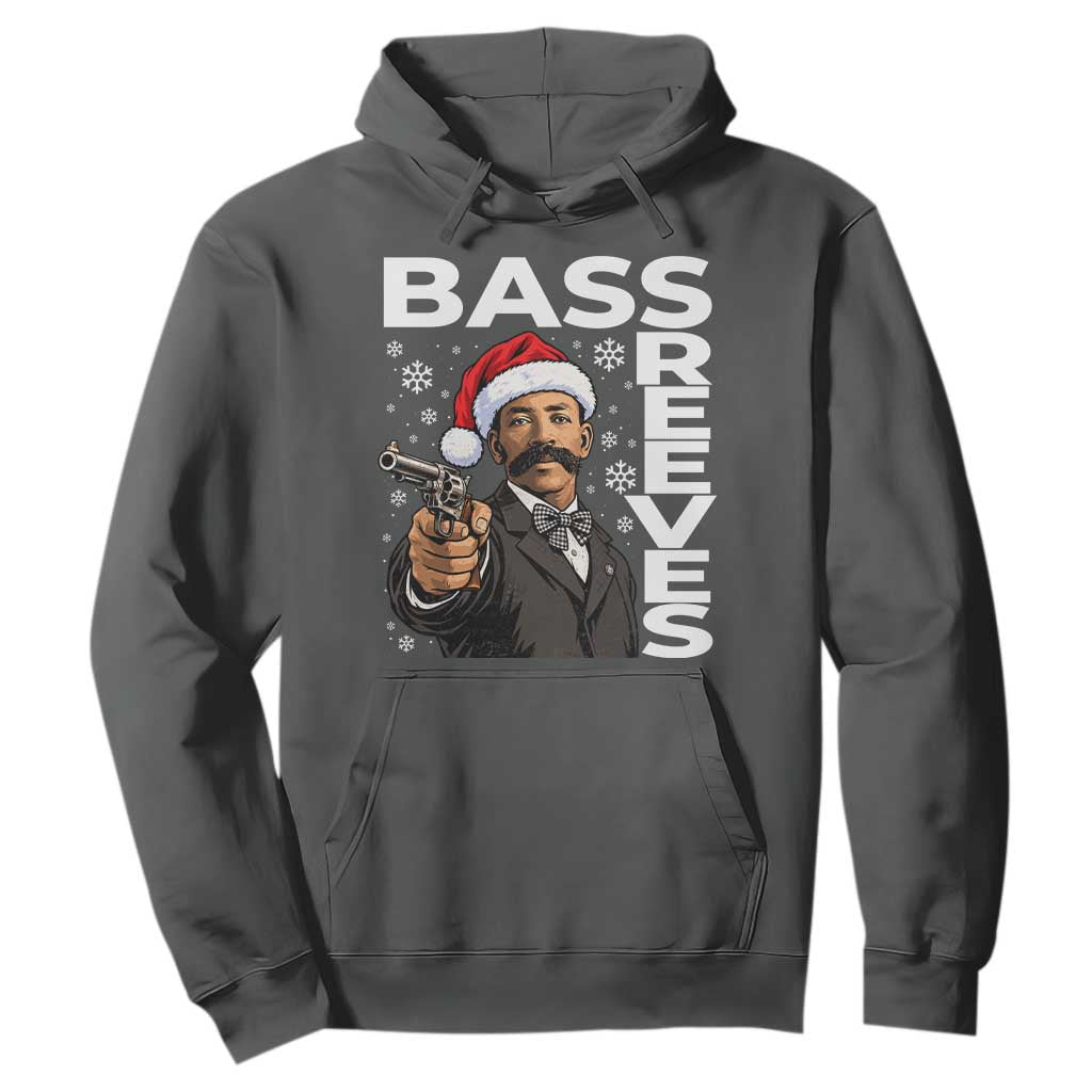Bass Reeves Christmas Deputy US Marshal Santa Hat Hoodie Wild West History Holiday Gift