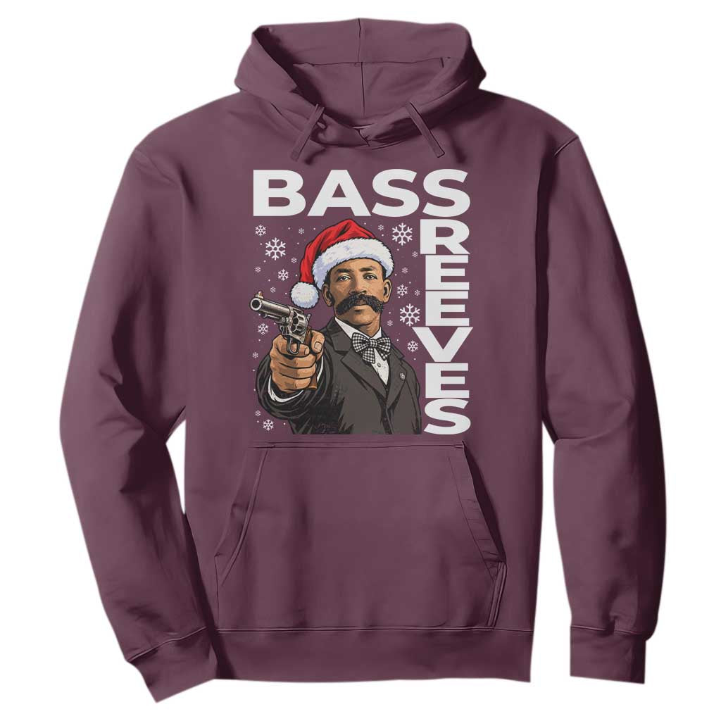 Bass Reeves Christmas Deputy US Marshal Santa Hat Hoodie Wild West History Holiday Gift