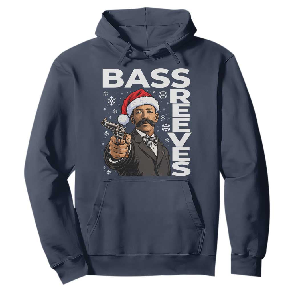 Bass Reeves Christmas Deputy US Marshal Santa Hat Hoodie Wild West History Holiday Gift