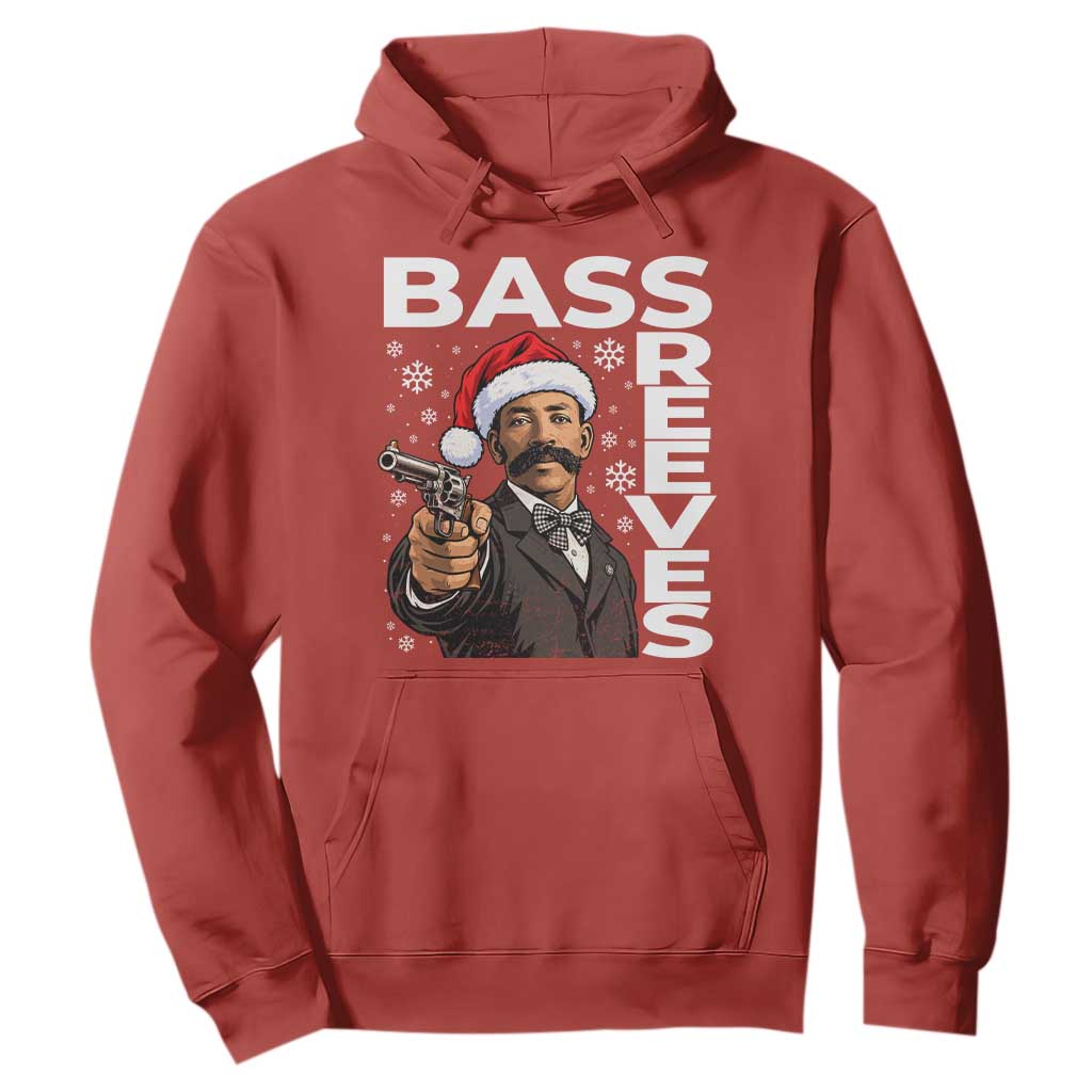 Bass Reeves Christmas Deputy US Marshal Santa Hat Hoodie Wild West History Holiday Gift