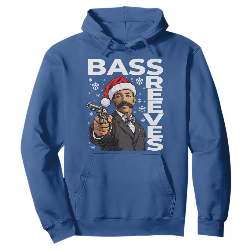 Bass Reeves Christmas Deputy US Marshal Santa Hat Hoodie Wild West History Holiday Gift