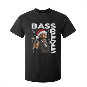 Bass Reeves Christmas Deputy US Marshal Santa Hat T Shirt For Kid Wild West History Holiday Gift