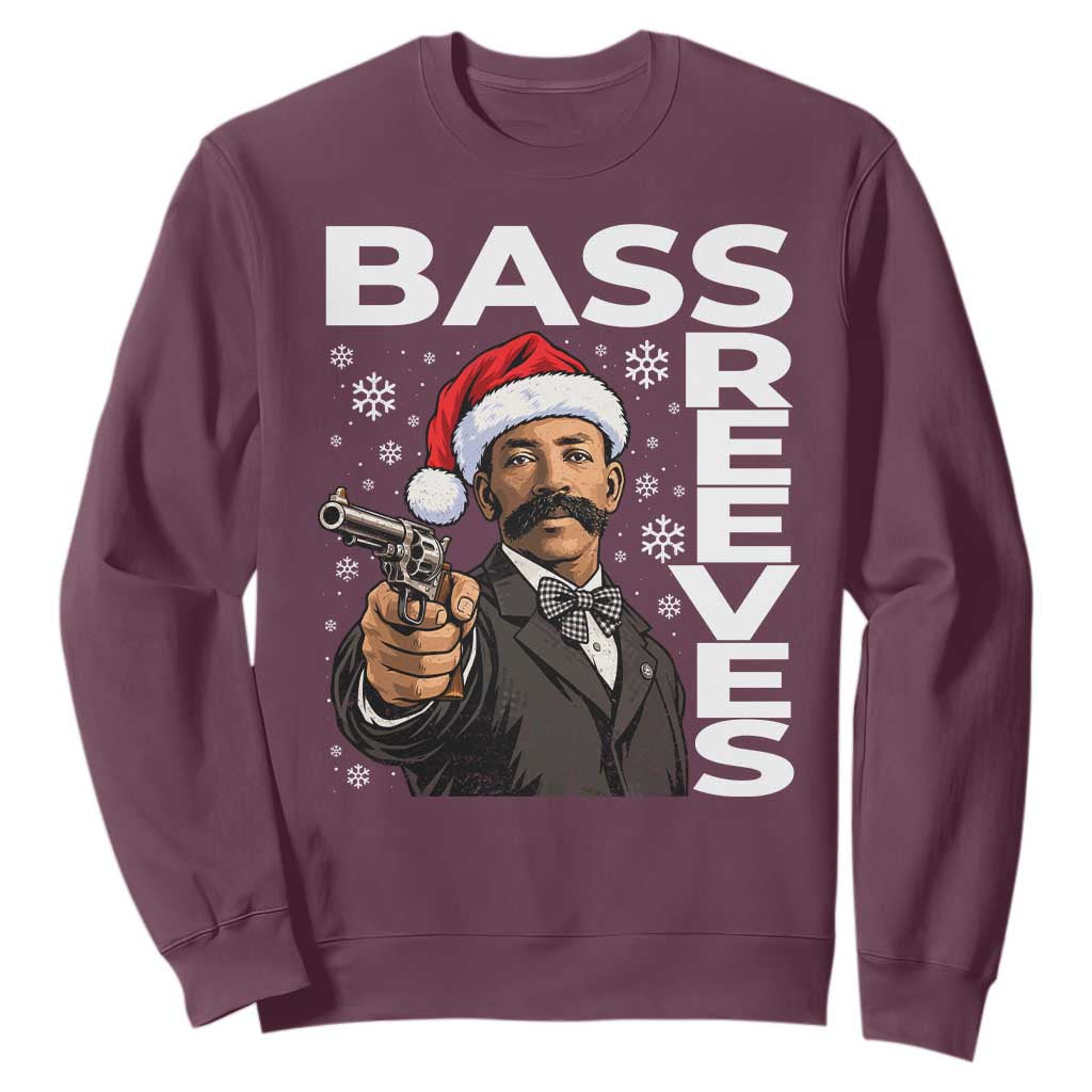 Bass Reeves Christmas Deputy US Marshal Santa Hat Sweatshirt Wild West History Holiday Gift