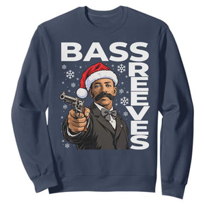 Bass Reeves Christmas Deputy US Marshal Santa Hat Sweatshirt Wild West History Holiday Gift