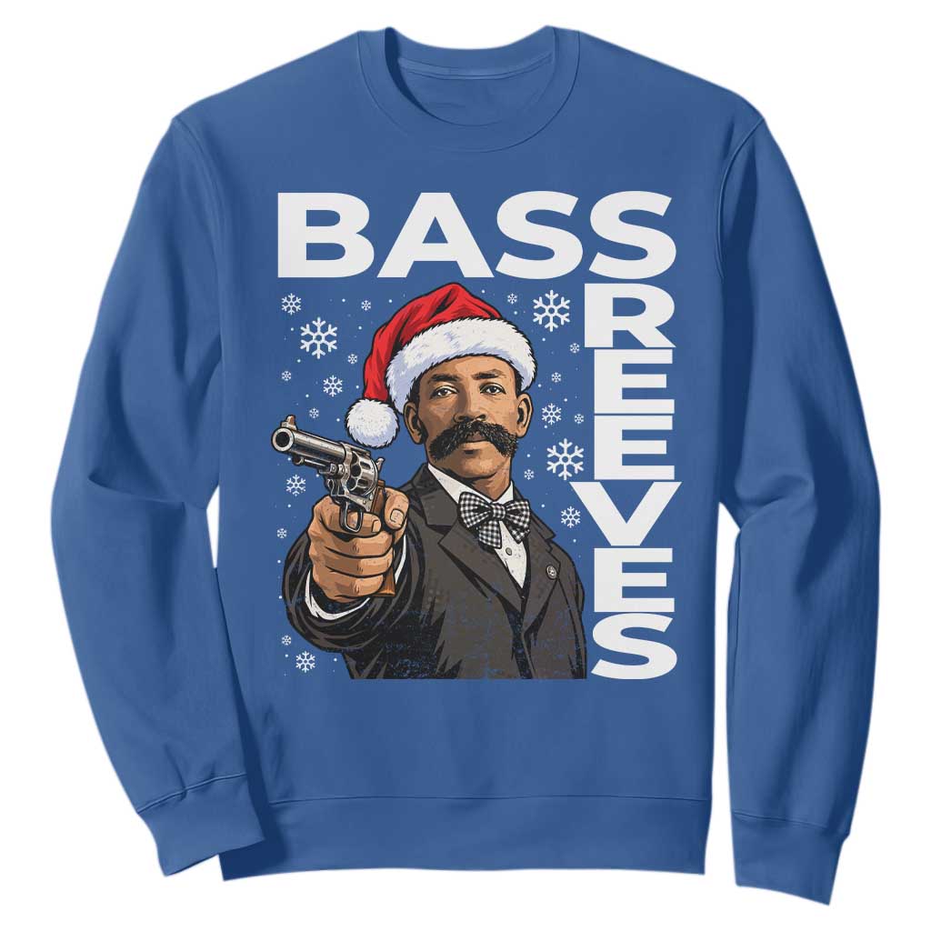 Bass Reeves Christmas Deputy US Marshal Santa Hat Sweatshirt Wild West History Holiday Gift