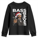 Bass Reeves Christmas Deputy US Marshal Santa Hat Youth Sweatshirt Wild West History Holiday Gift
