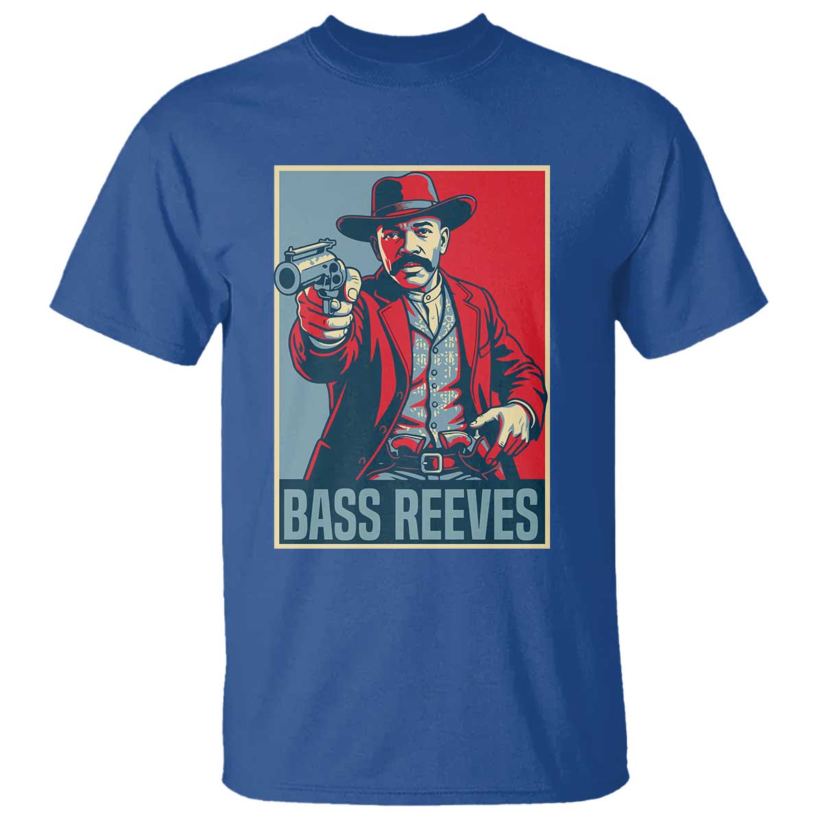 Bass Reeves Wild West Lawman T Shirt Deputy Marshal Hero Vintage Poster Graphic