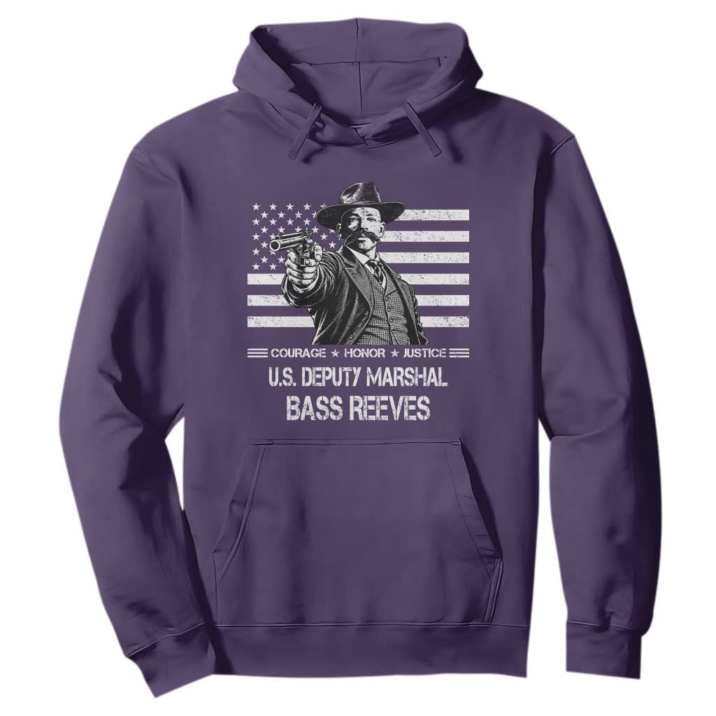 Bass Reeves American Flag US Deputy Marshal Hoodie Black History Western Frontier Lawman