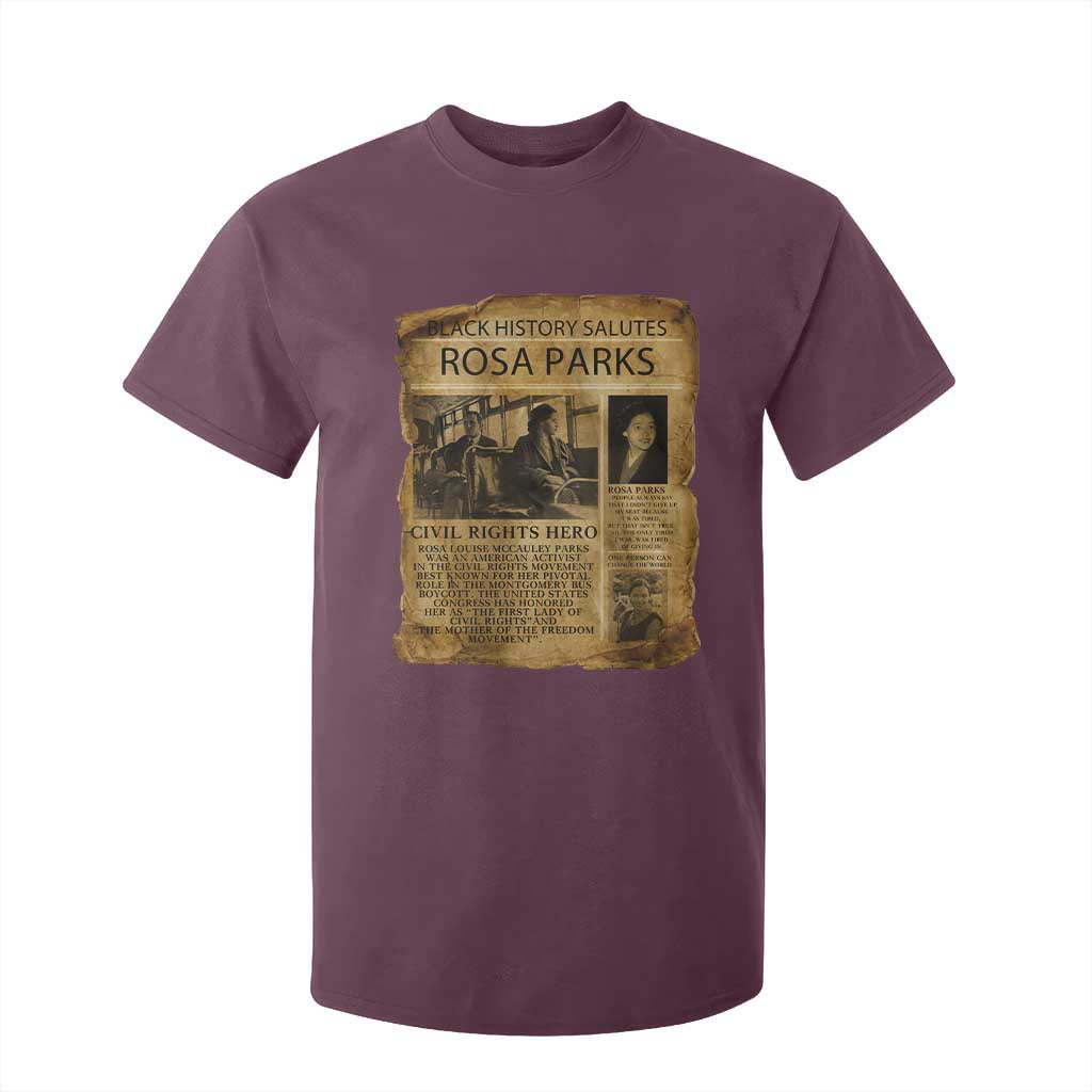 Rosa Parks T Shirt For Kid Female Empowerment History Gift