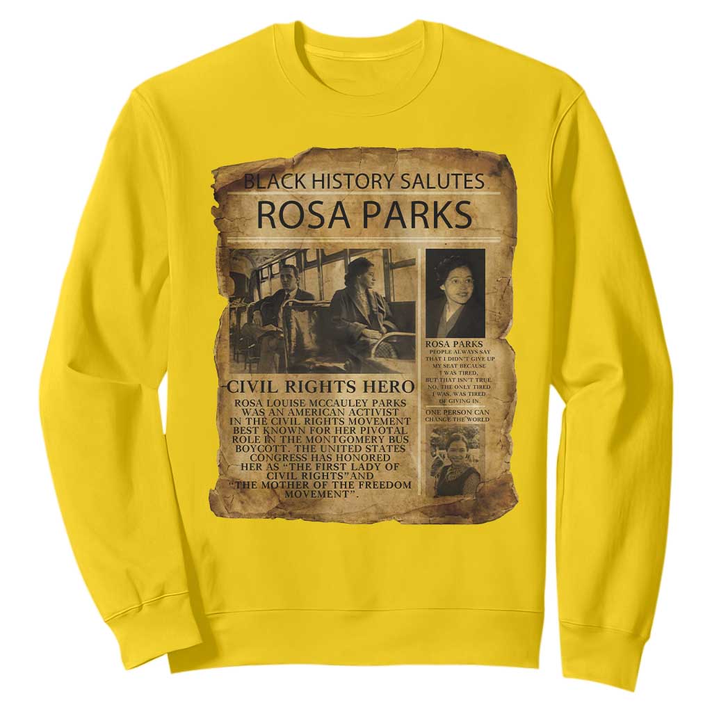 Rosa Parks Sweatshirt Female Empowerment History Gift