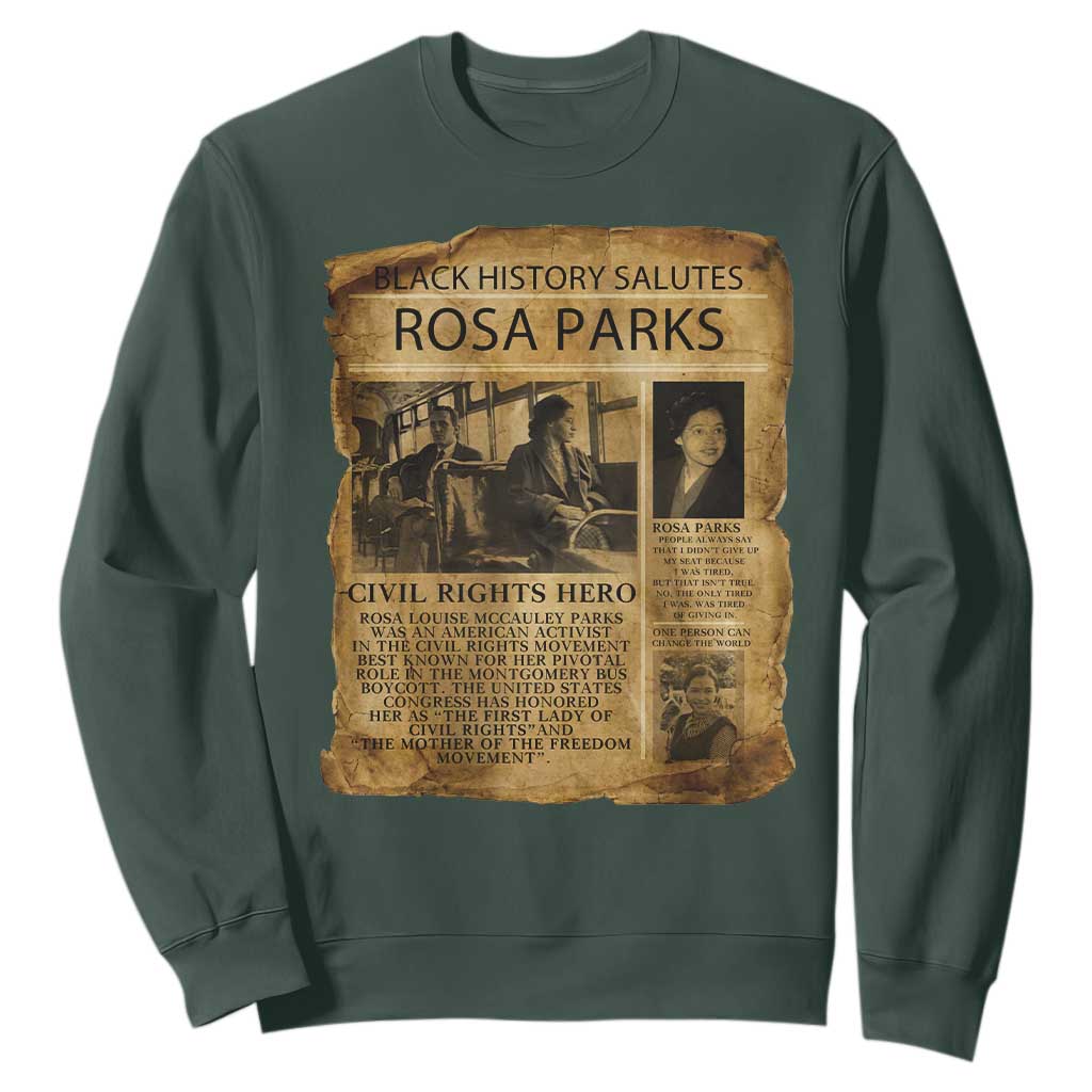 Rosa Parks Sweatshirt Female Empowerment History Gift