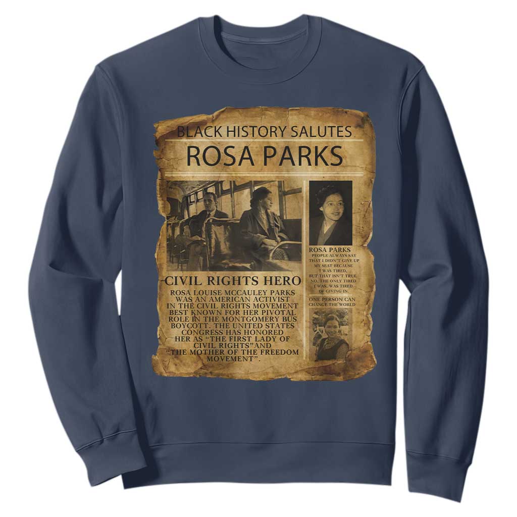 Rosa Parks Sweatshirt Female Empowerment History Gift