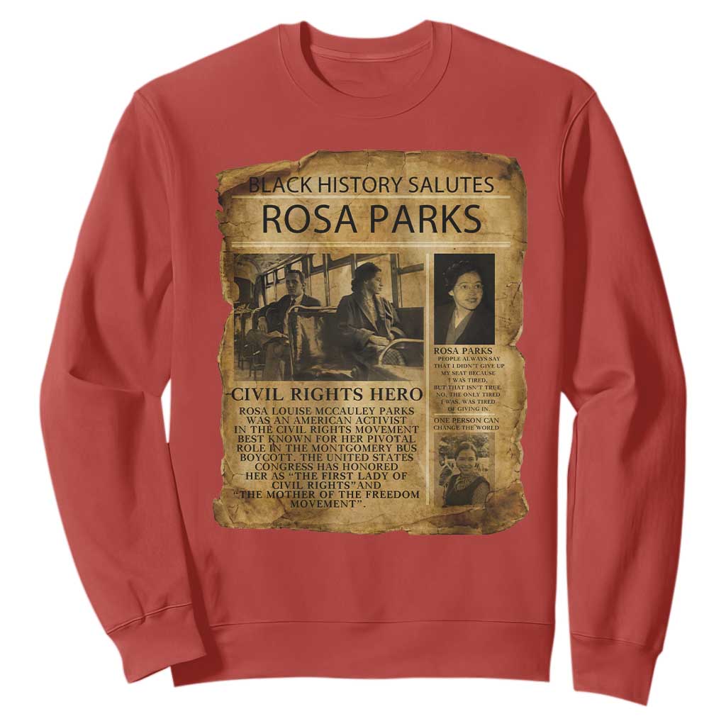 Rosa Parks Sweatshirt Female Empowerment History Gift