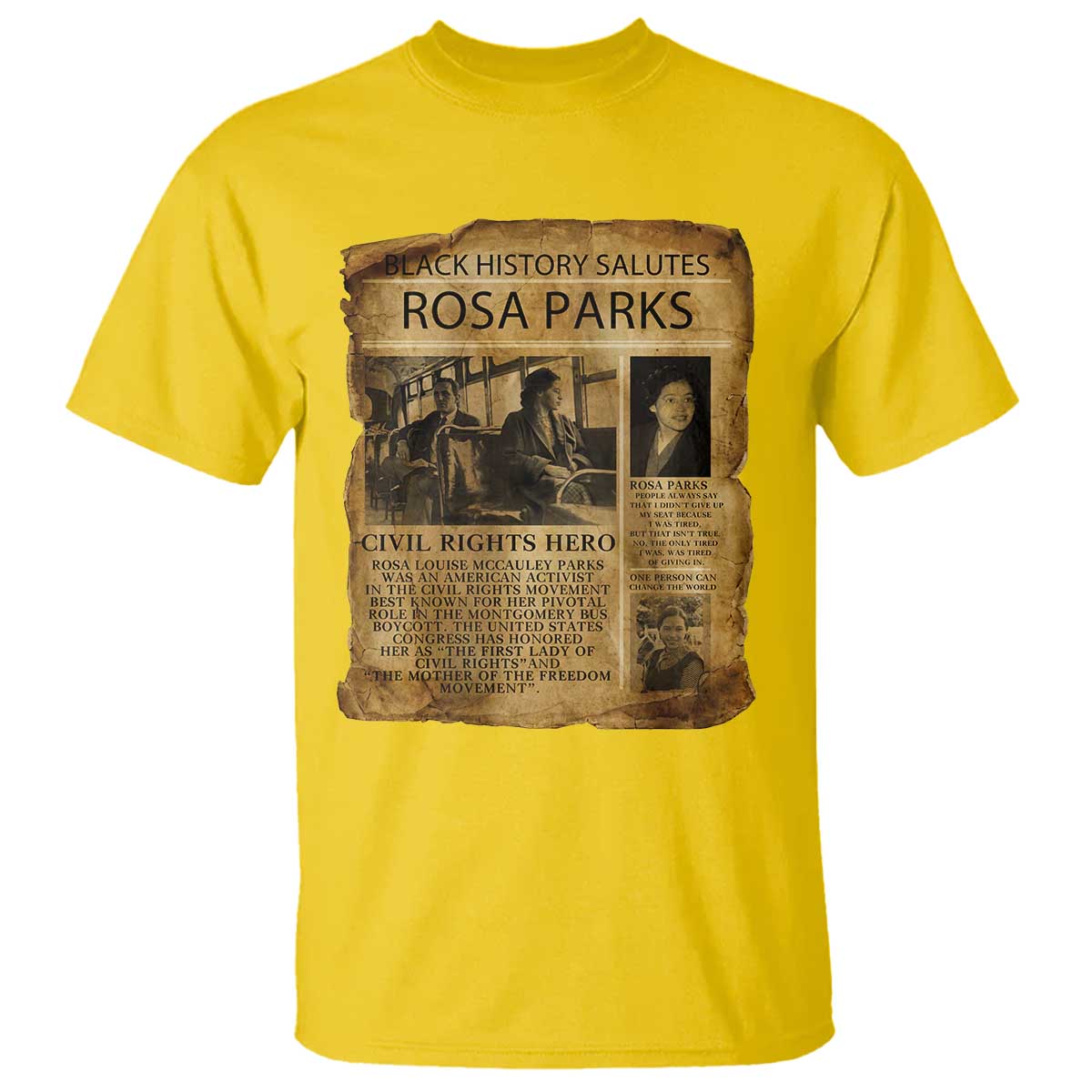 Rosa Parks T Shirt Female Empowerment History Gift