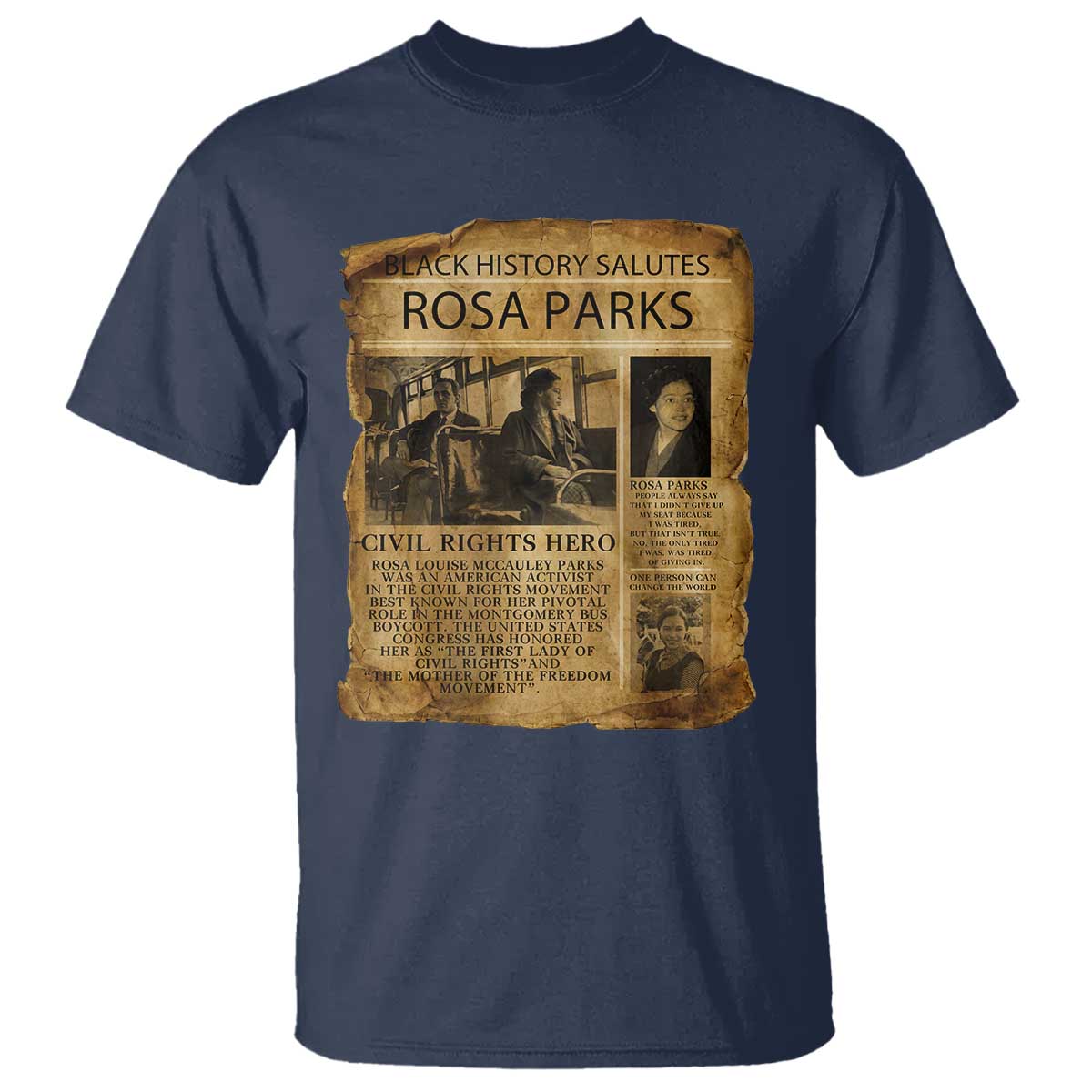 Rosa Parks T Shirt Female Empowerment History Gift