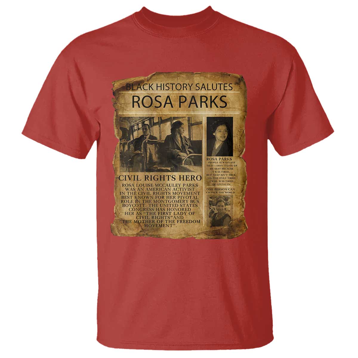 Rosa Parks T Shirt Female Empowerment History Gift