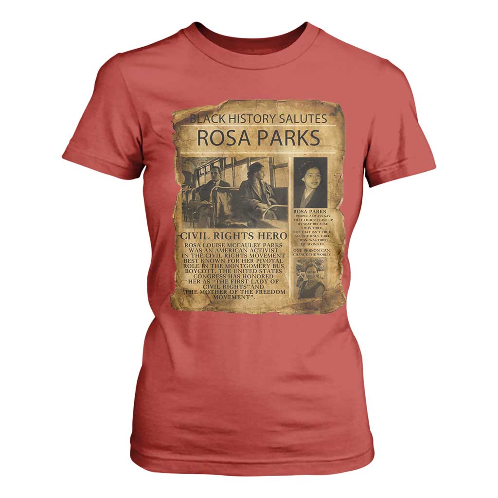 Rosa Parks T Shirt For Women Female Empowerment History Gift