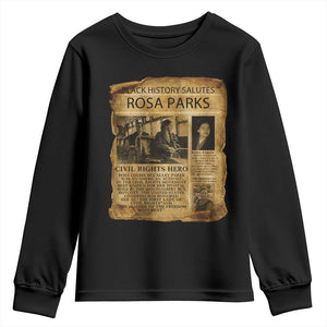 Rosa Parks Youth Sweatshirt Female Empowerment History Gift