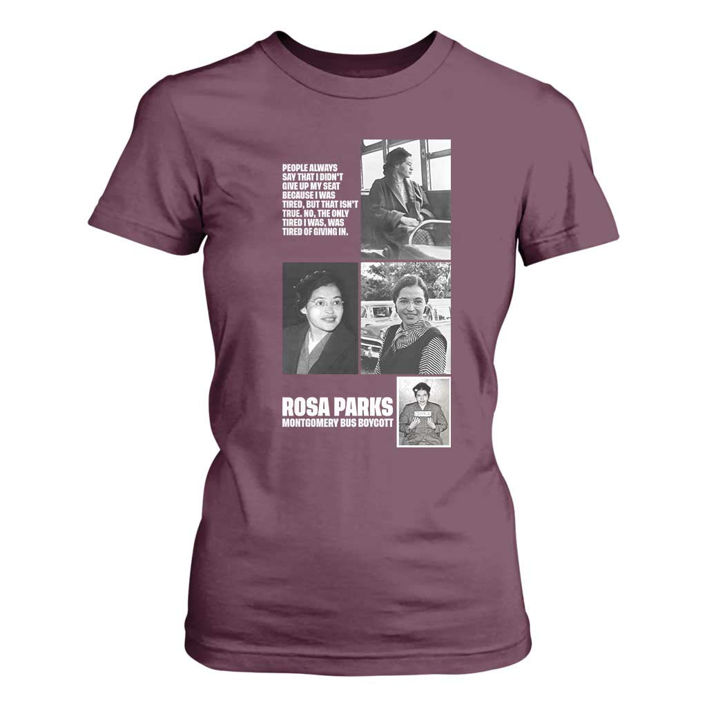 Rosa Parks T Shirt For Women Strong Black Woman Leader