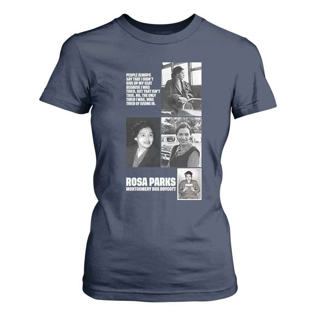 Rosa Parks T Shirt For Women Strong Black Woman Leader