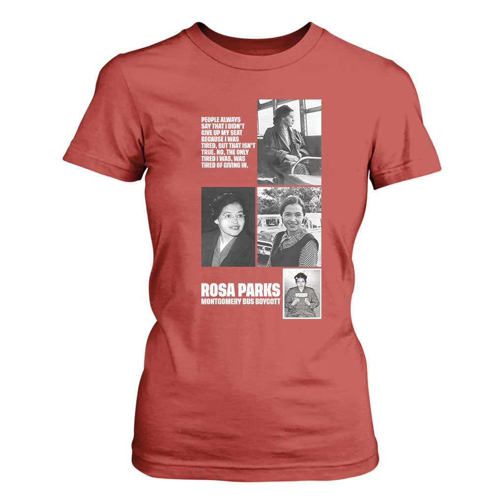 Rosa Parks T Shirt For Women Strong Black Woman Leader