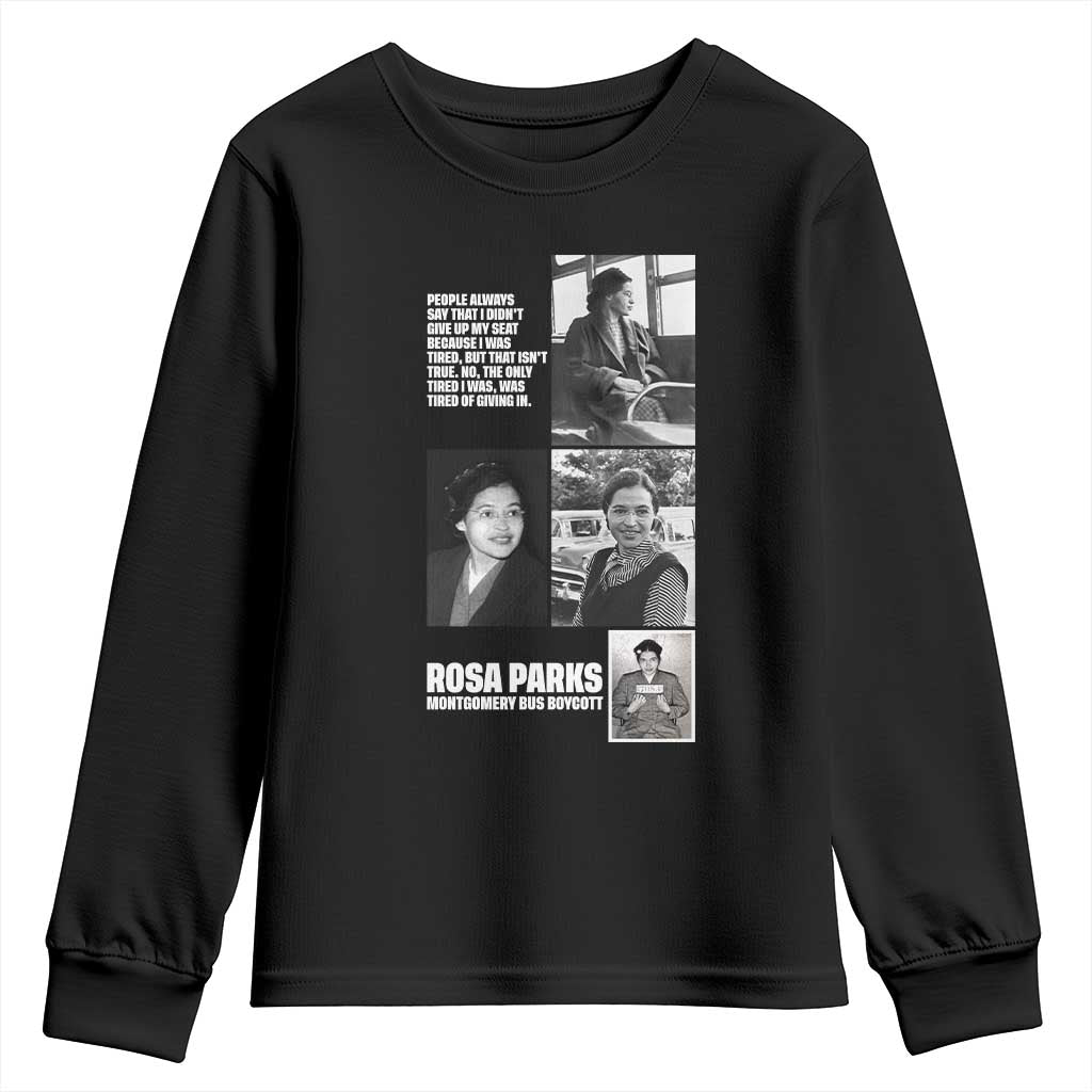 Rosa Parks Youth Sweatshirt Strong Black Woman Leader
