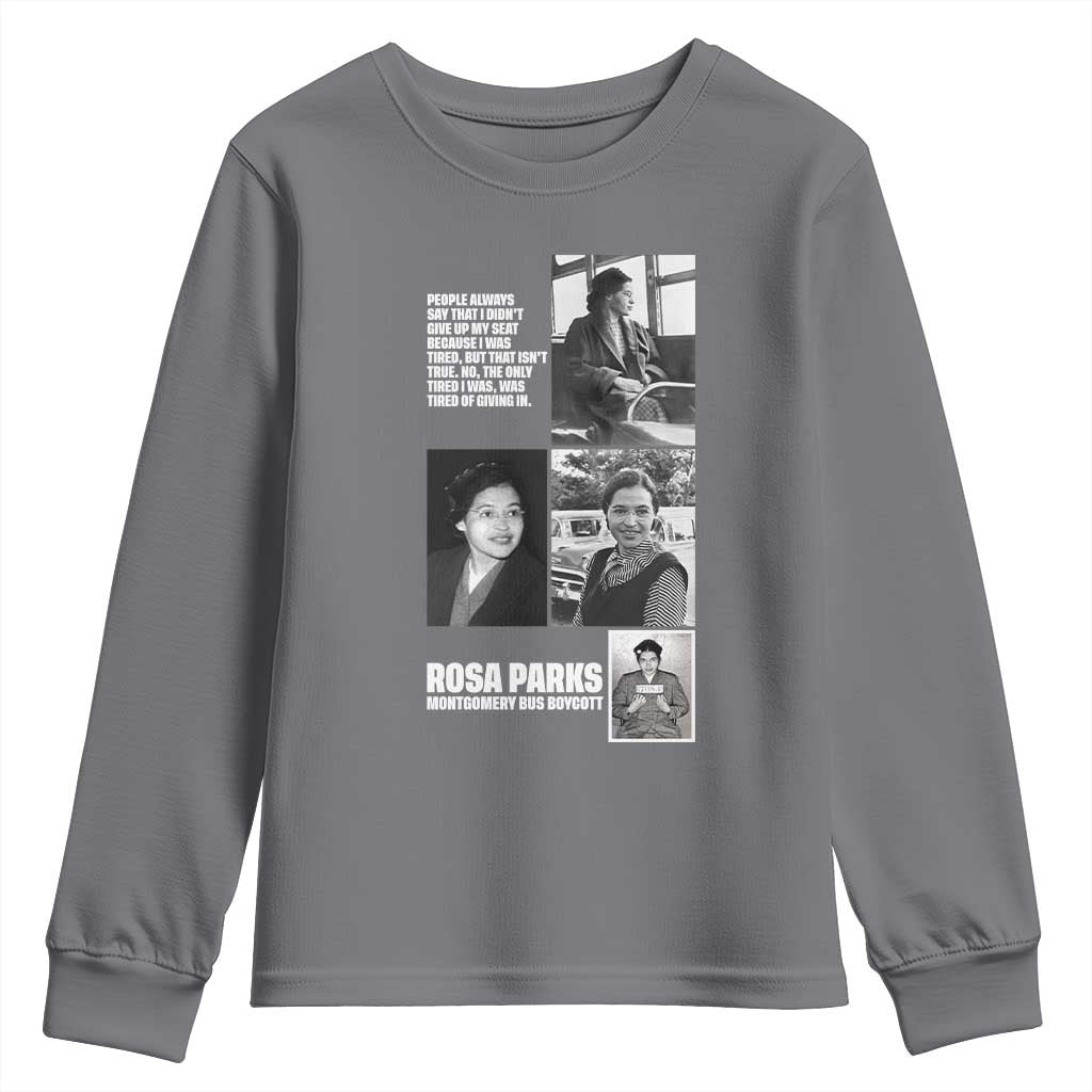 Rosa Parks Youth Sweatshirt Strong Black Woman Leader