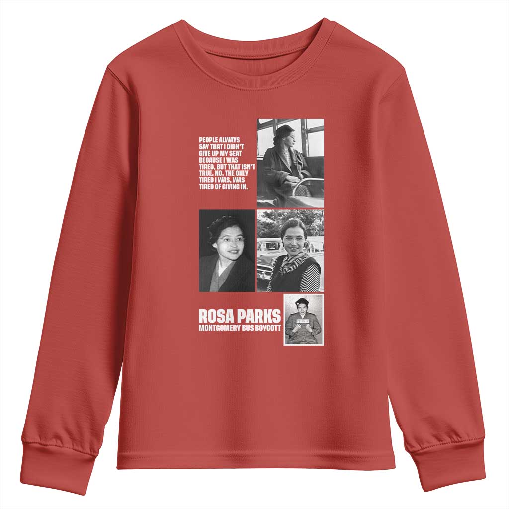 Rosa Parks Youth Sweatshirt Strong Black Woman Leader