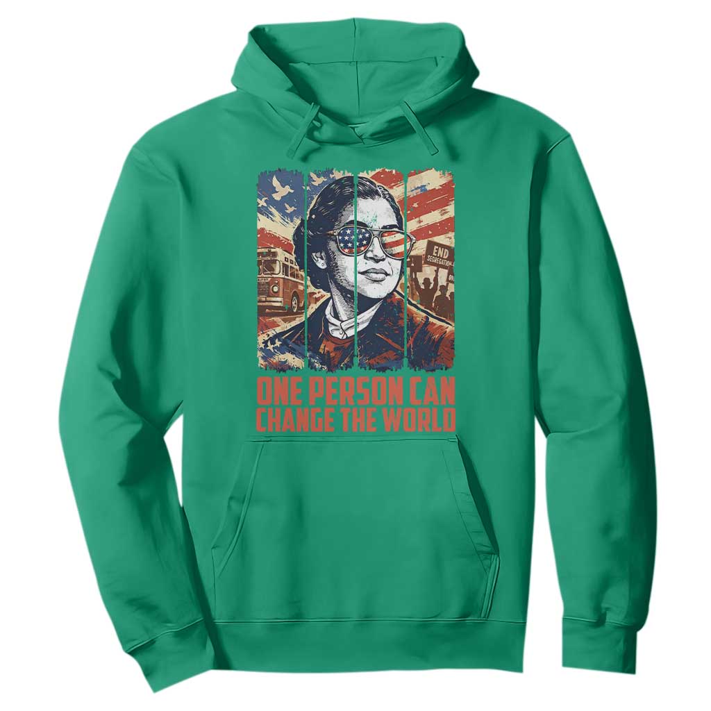 Rosa Parks Civil Rights Legacy Hoodie One Person Can Change The World