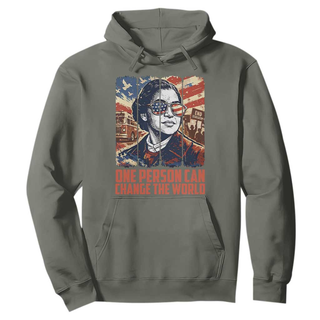 Rosa Parks Civil Rights Legacy Hoodie One Person Can Change The World