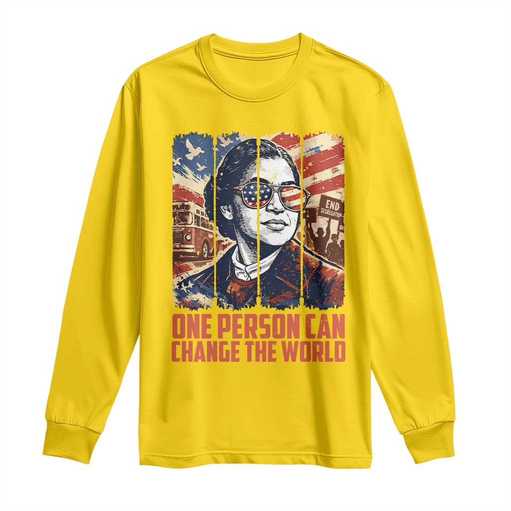 Rosa Parks Civil Rights Legacy Long Sleeve Shirt One Person Can Change The World