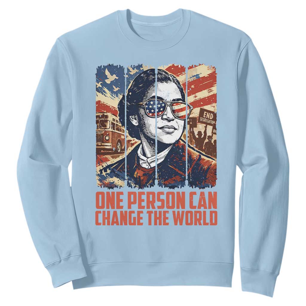 Rosa Parks Civil Rights Legacy Sweatshirt One Person Can Change The World