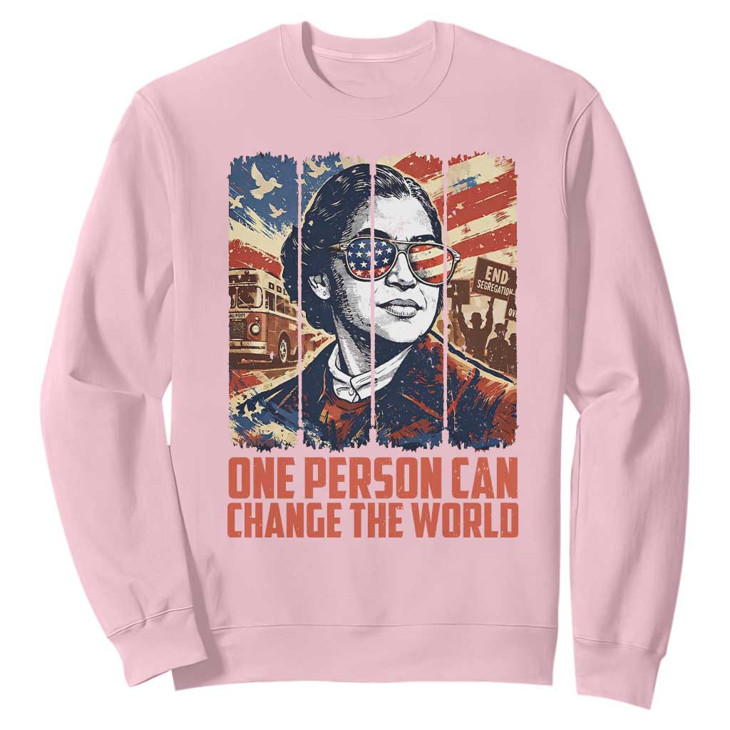 Rosa Parks Civil Rights Legacy Sweatshirt One Person Can Change The World