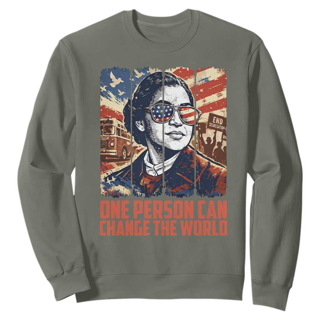 Rosa Parks Civil Rights Legacy Sweatshirt One Person Can Change The World