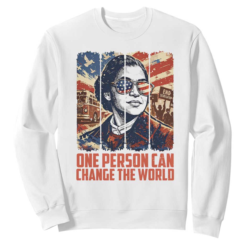Rosa Parks Civil Rights Legacy Sweatshirt One Person Can Change The World