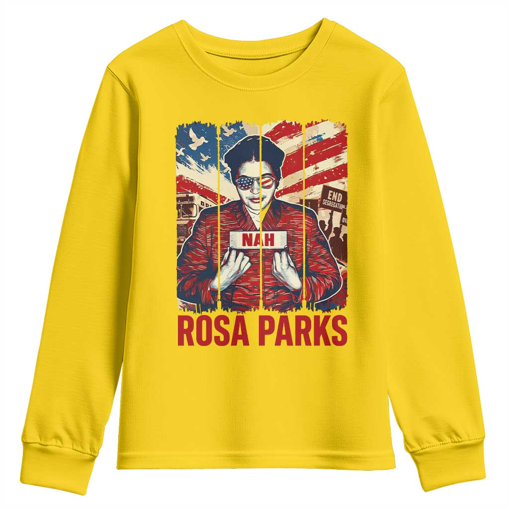 Nah Rosa Parks Youth Sweatshirt Black History Month Gift